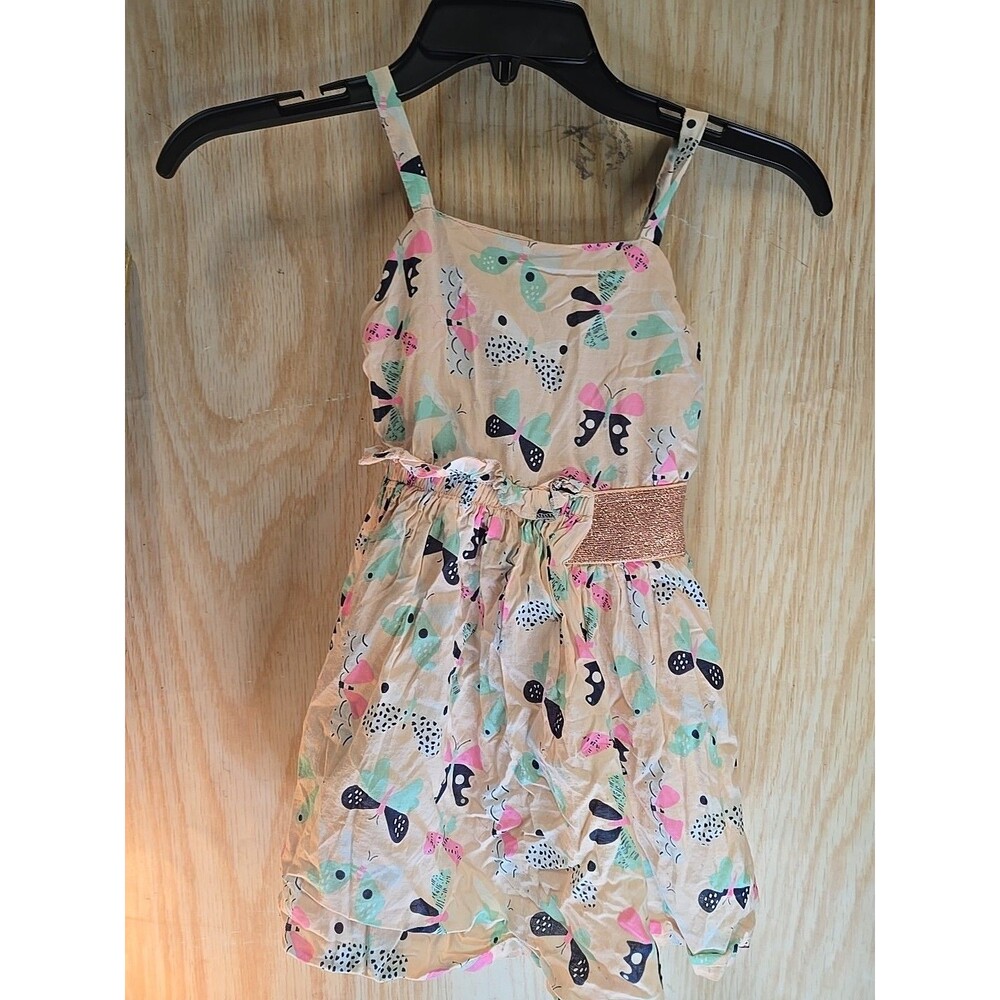 Cat & Jack Baby Girls RUFFLE Butterfly Dress P Size XS4/5
